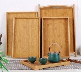Rectangular nesting tray set